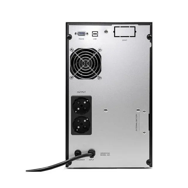 Qoltec UPS Pure Sine Wave 3000VA 2400W AVR LCD Black (52642) 2