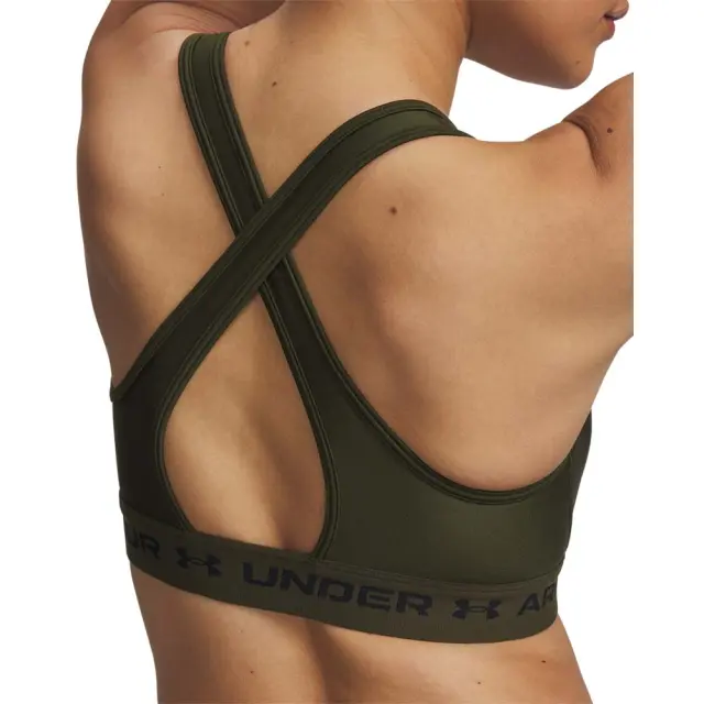 Under Armour Women's Crossback Mid Bra Λαδί 1361034-308 (Under Armour) 3