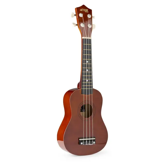 MAX UKEY DARK NATURAL SOPRANO 21" SET UKULELE 2