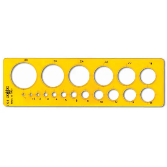 Στένσιλ Arda Μικρό με 18 Κύκλους 1-30mm (7128)