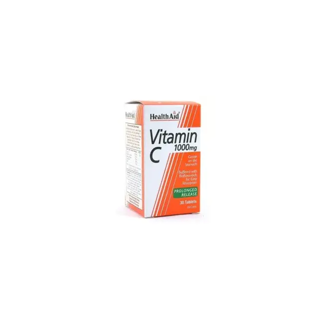 Health Aid | Vitamin C 1000mg Prolonged Release | Βιταμίνη C Βραδείας Αποδέσμευσης Για Εύκολη Απορρόφηση | 30 ταμπλέτες