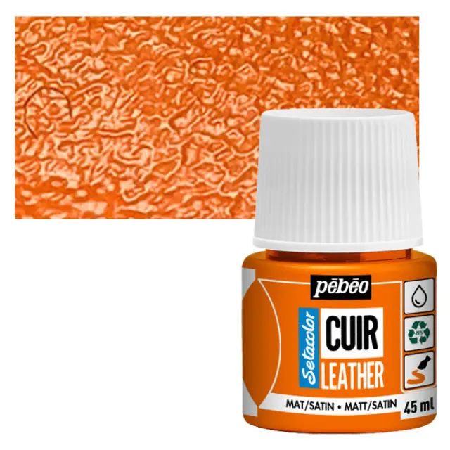 Pebeo Χρώμα Δέρματος Setacolor Leather - 04 Orange - 45ml