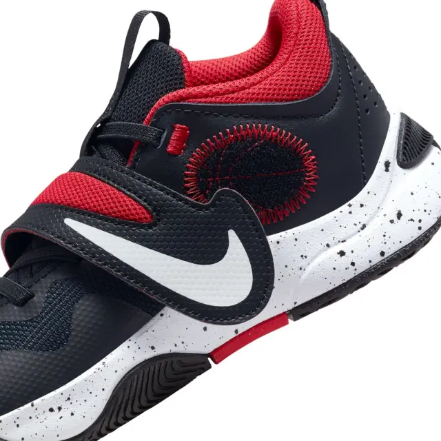 Nike Team Hustle D 11 (PSV) (DV8994-003) - Μαύρο-Κόκκινο 2