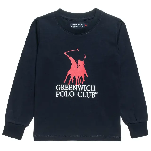 Μπλούζα Greenwich Polo Club με ανάγλυφα γράμματα