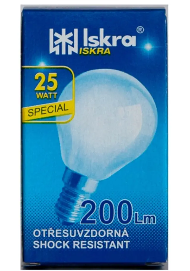 Iskra Λάμπα Σφαιρικό Ε14/25W Γαλακτος