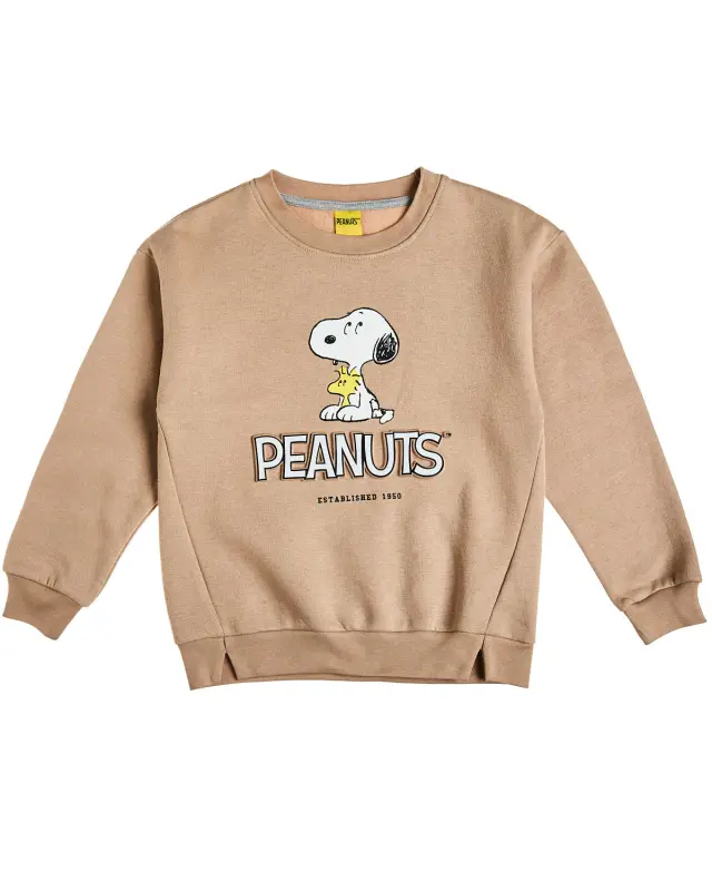 Σετ φόρμας φούτερ Snoopy με τύπωμα και ανάγλυφο σχέδιο 2
