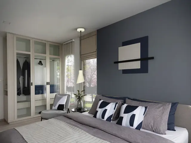 Κρεμαστό φωτιστικό μονόφωτο cream σατινέ μικρό minimal E27 2