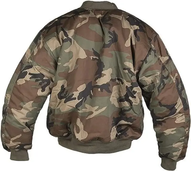 Mil-Tec US MA1 Flight Jacket Woodland-Μπουφάν Πτήσης Παραλλαγή Woodland για Τακτική-Καθημερινή Χρήση - 51-Woodland Camo 2