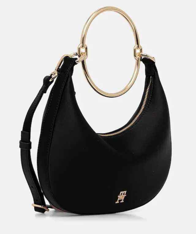Γυναικεία Τσάντα Ώμου Tommy Hilfiger AW0AW18236-BDS Μαύρη Μαύρο - One Size 2