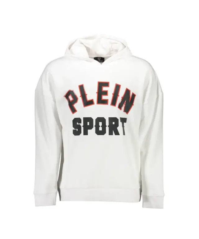Plein Sport - Ανδρικό Φούτερ με Κουκούλα FIPS220-01 Λευκό 3