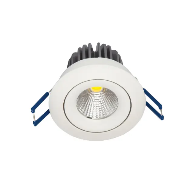 Romo 04124/W/C Χωνευτό κινητό σποτ led 10W 4000K ø8.2 λευκό Άσπρο