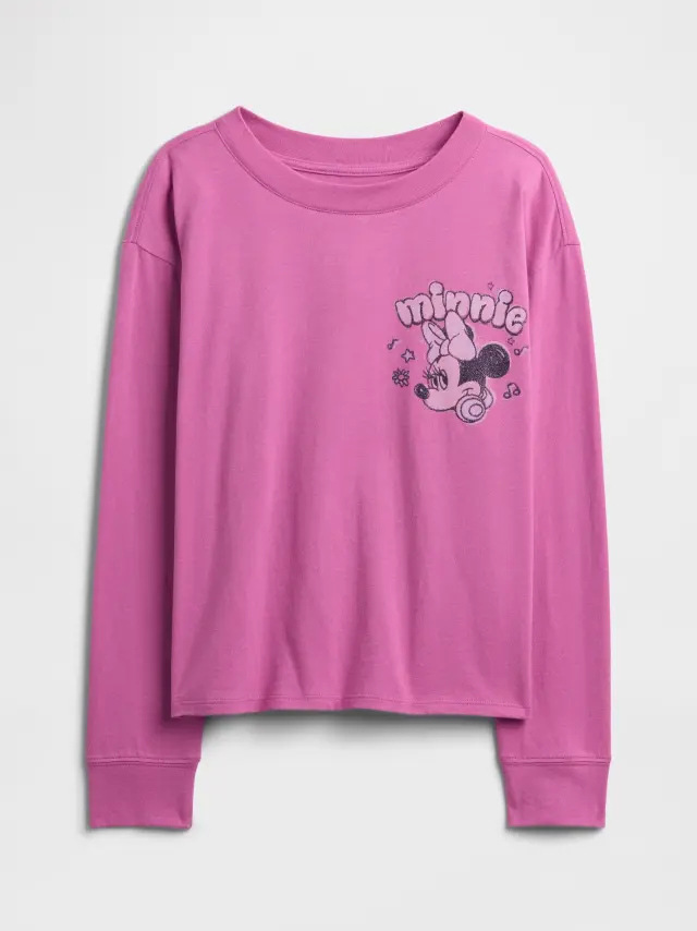 GapKids × Disney Oversized Μπλούζα με Σχέδιο budding lilac