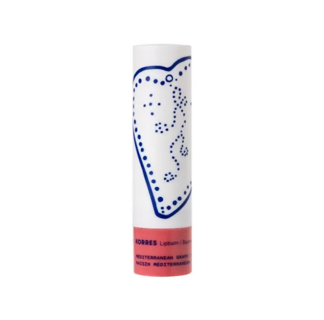 Korres Lipbalm Mediterranean Grape Ενυδατική Φροντίδα για Χείλη με Σταφύλι, με Χρώμα, 4,5gr 2