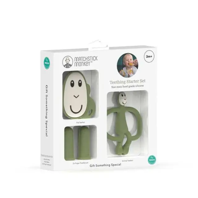 TEETHING STARTER SET - OLIVE