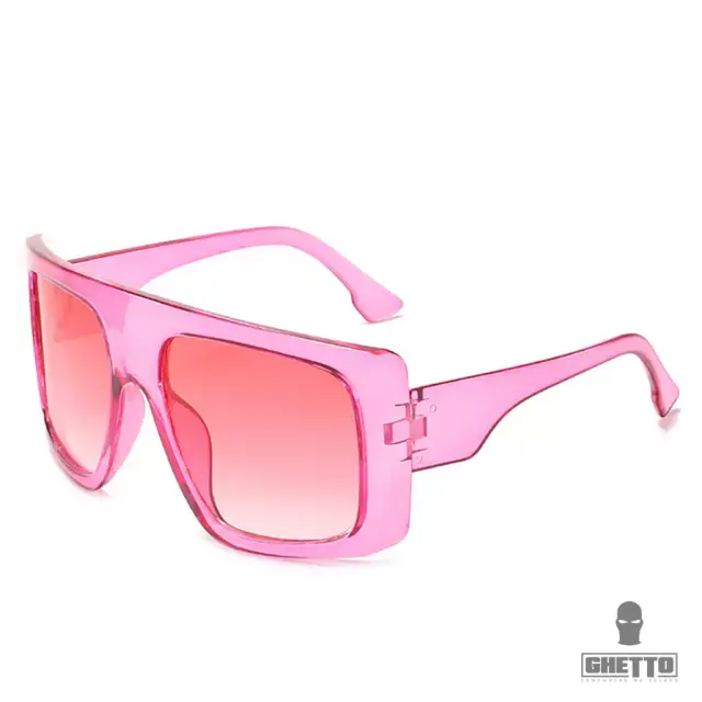 Ghetto The Big Frame Women Trendy Oversized Sunglasses Pink