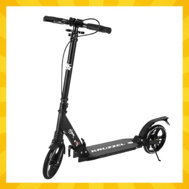 KRUZZEL HYPERION ΠΑΤΙΝΙ SCOOTER ΑΝΑΔΙΠΛΟΥΜΕΝΟ ΜΕ ΤΡΟΧΟ 200mm ΜΑΥΡΟ B 26142 2