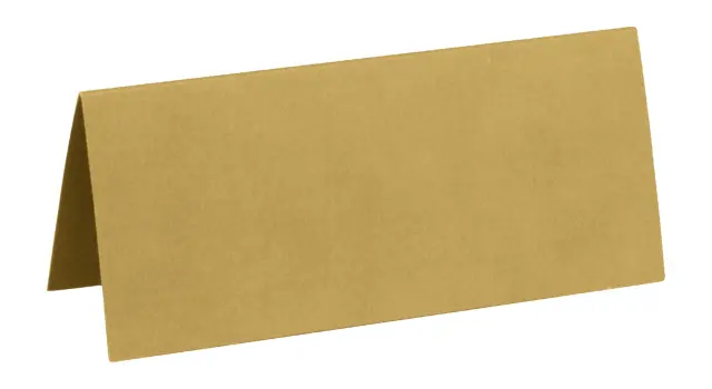 Rectangular Name Holder Gold 7 x 3 cm Polybag of 10 pieces