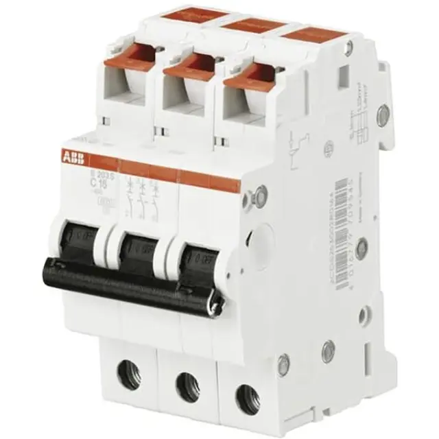S203S-C16 Miniature Circuit Breaker - 3P - C - 16 A