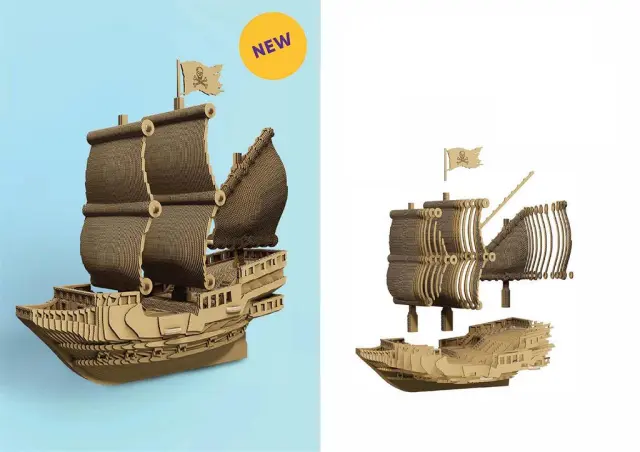 3D Eco Παζλ Πειρατικό Καράβι / CARTSHIP (CARTONIC)