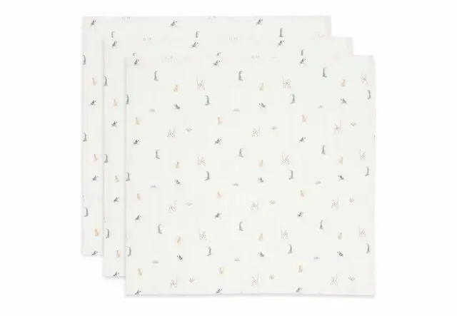Σετ 3 Μουσελίνες Jungle Jambo (70x70cm) - Jollein