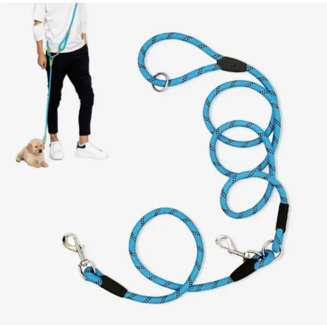 Λουρί Σκύλου Hands Free Μπλέ 1.5m+1mx1.2cm