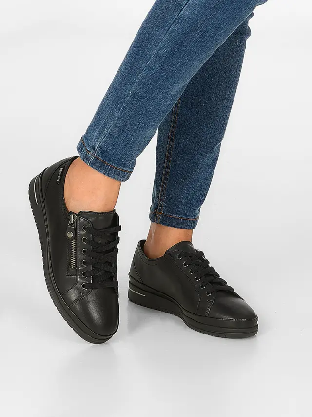 Mephisto Sneakers Γυναικείο δέρμα Μαύρο MEP/JUNE BLACK 2