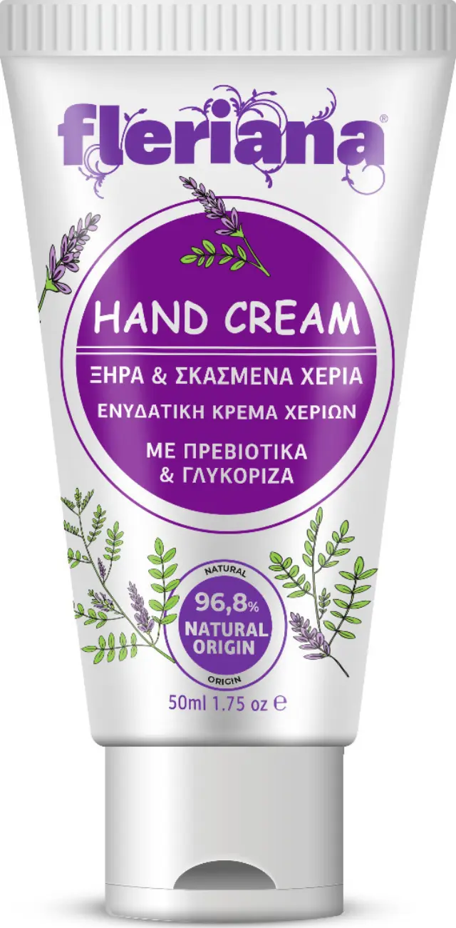 Fleriana Hand Cream 50ml (Ενυδατική Κρέμα Χεριών για Ξηρά & Σκασμένα Χέρια)