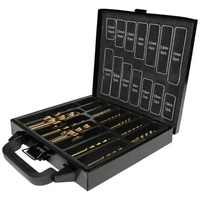 Drill set 101 pieces HSS cobalt coated