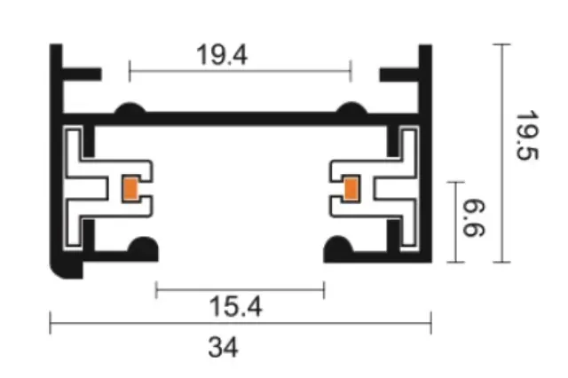 InLight Μονοφασική Ράγα 3m σε άσπρη απόχρωση (TR1-0013-White) 2