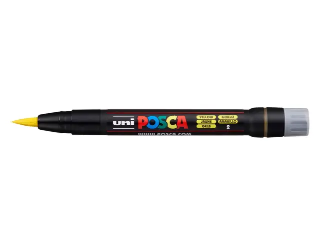Μαρκαδόρος Σχεδίου Uni Posca PCF-350 με πάχος μύτης 1.0-10.0mm - YellowPCF-350(E) - KITPINO