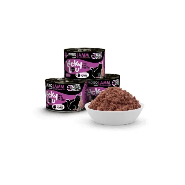 Lucky Lou SuperMono Αρνί (με Βατόμουρα & Σπόρους Chia) 200gr 2