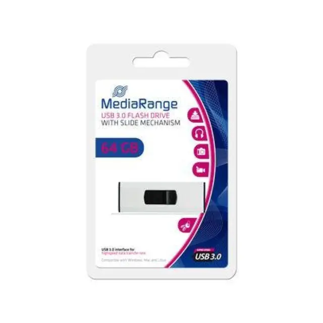 MediaRange USB 3.0 Flash Drive 64GB (MR917) MR SSD & USB FLASH DRIVES & MEMORY CARDS