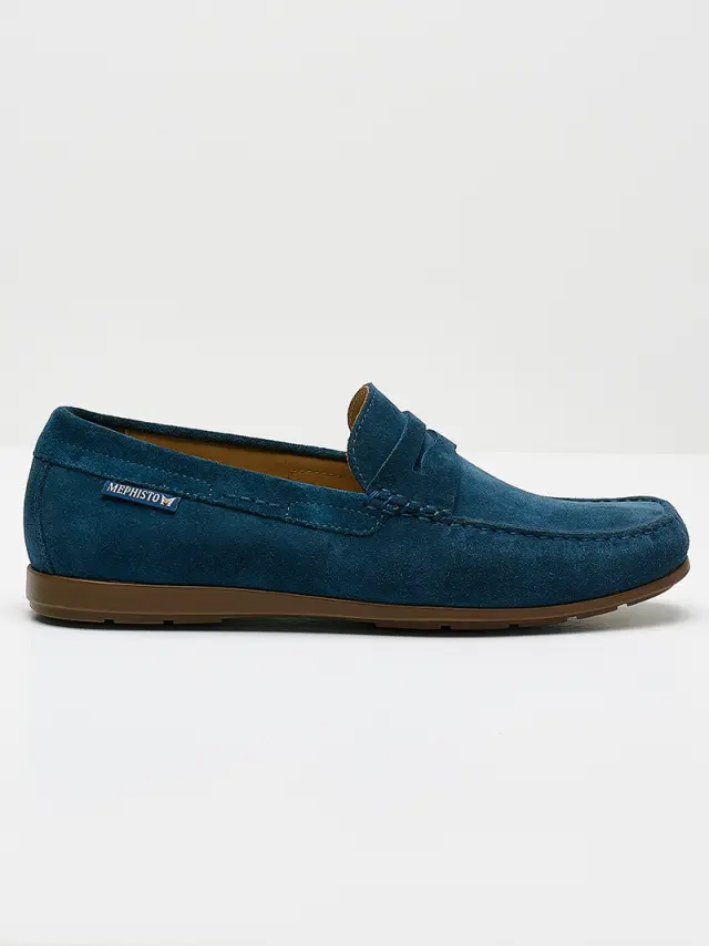Mephisto Μοκασίνια-Loafers Ανδρικό δέρμα Nubuck Μπλέ MEP/ALYON MULBERRY 2