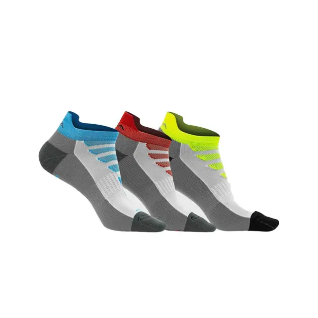 GSA Men's 684 Non Show 3 Pack Socks Άσπρο - Γκρι 911455-52 (GSA)
