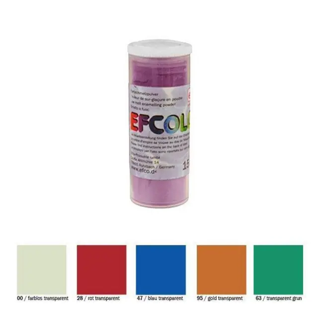 Efcolor filled σε σκόνη 5 χρώματα διαφανή