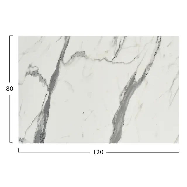 ΕΠΙΦΑΝΕΙΑ ΤΡΑΠΕΖΙΟΥ HPL ΟΡΘΟΓΩΝΙΑ FB95840.31 WHITE MARBLE 120x80εκ. 2