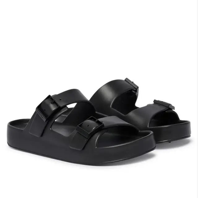 Ανδρικές Παντόφλες Calvin Klein Eva Sole HM0HM02116-0GJ Μαύρες Μαύρο - 41 2