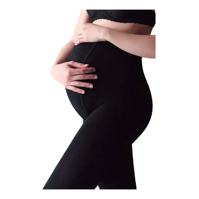 FMS Mama καλσόν εγκυμοσύνης 200 DEN βαμβακερό, Χρώμα Μαύρο - S