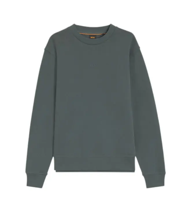 Hugo Boss - Ανδρική Μπλούζα Φούτερ We Small Crew 50514541-377 Πράσινο Ανοιχτό