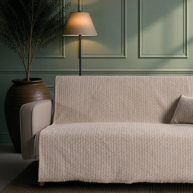Ριχτάρι Joliet 02 Sand TEORAN Τριθέσιο 180x300cm