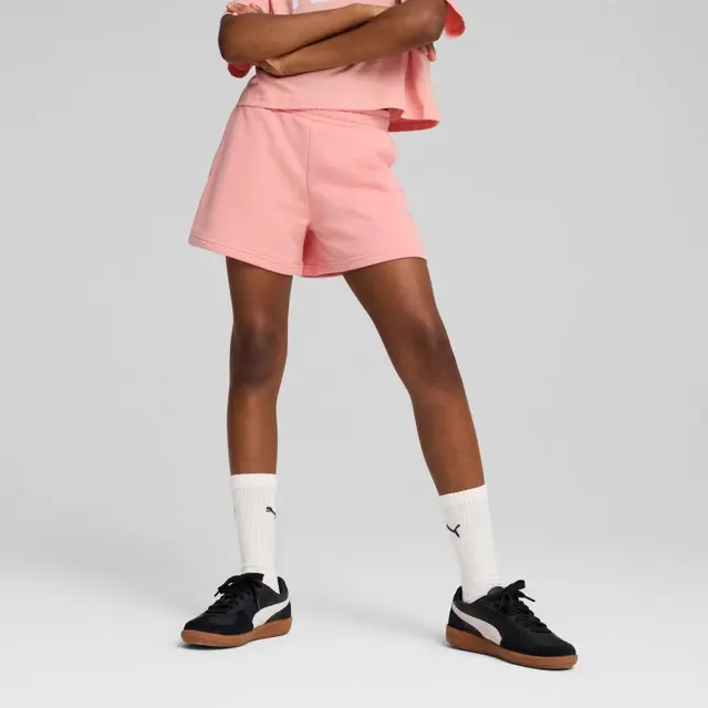 Puma Girl's Essentials Small No1 Logo Shorts Κοραλί 684905-18 (Puma)