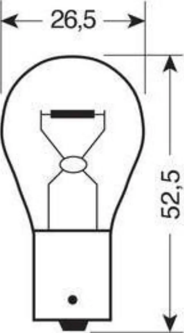 Lampa P21W Single filament 24V 2τμχ 98229 2