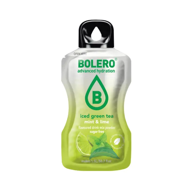 Bolero Iced Green Tea Mint & Lime Flavoured Drink Mix Powder ΧΓ 8gr