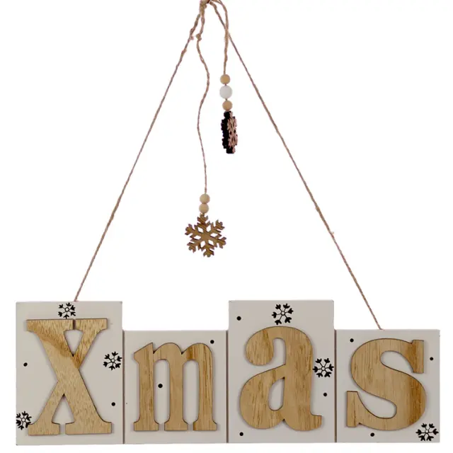 Κρεμαστό Xmas Ξύλο 3 Χρώματα 2