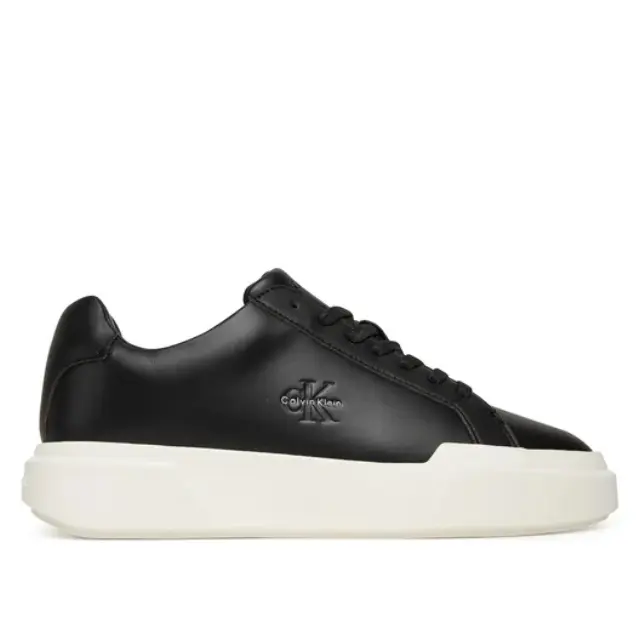 Γυναικεία Δερμάτινα Sneakers Calvin Klein YW0YW01947-0GM Μαύρα Μαύρο - 36