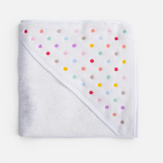 Κάπα Βρεφική Dots 75x75 Nef Nef Homeware, 100% ΒΑΜΒΑΚΙ - ECRU/PINK (041055)