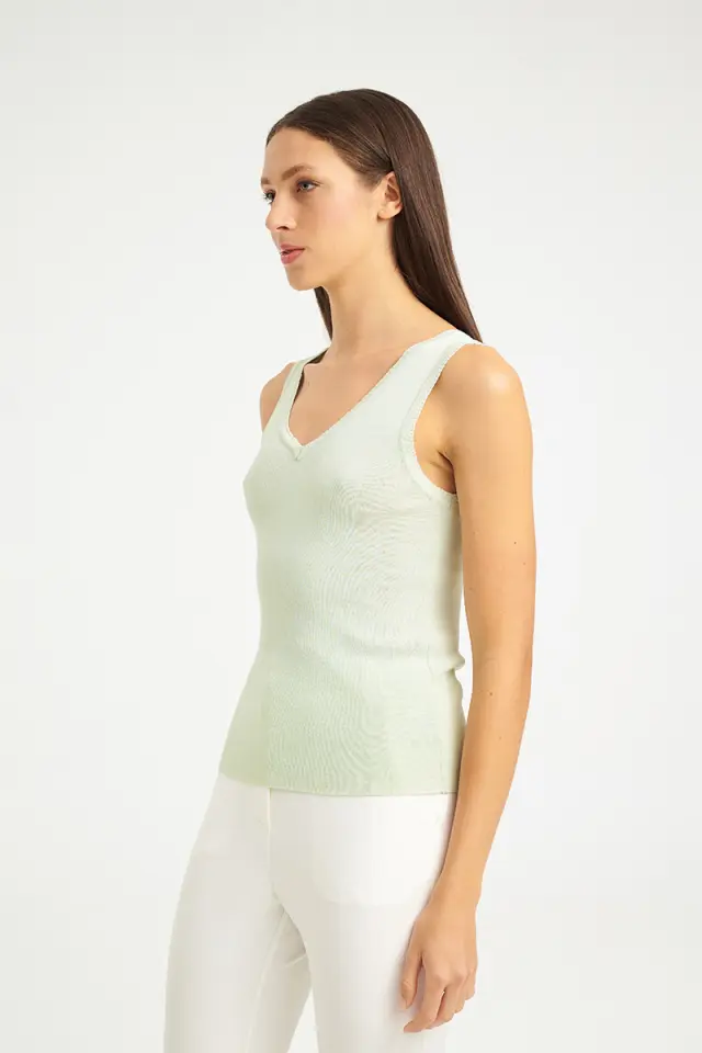 Πλεκτό Τοπ με V Ντεκολτέ DOMNA KNIT TOP - S 3