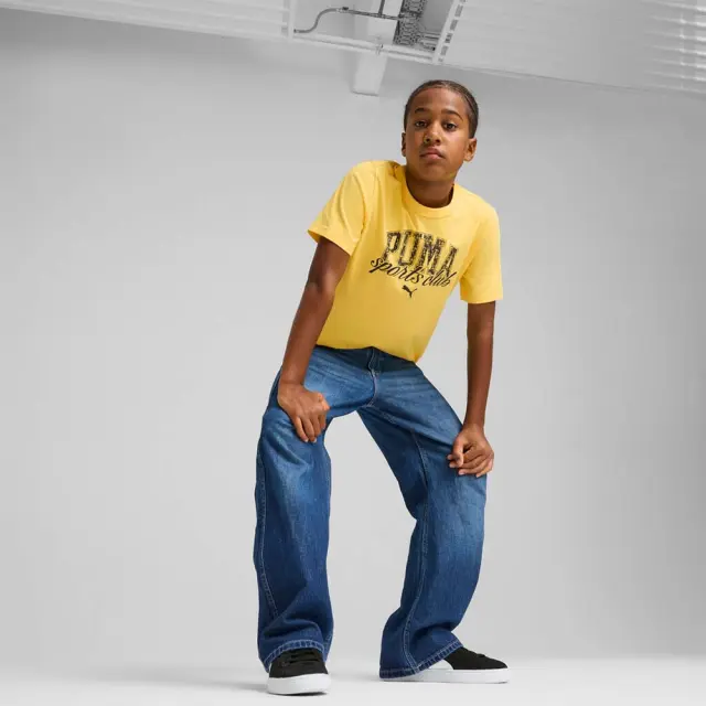Puma Boy's Class Graphic Tee Κίτρινο 685814-55 (Puma) 3