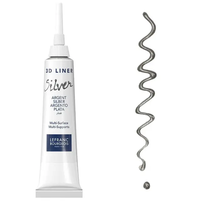 Lefranc & Bourgeois 3D Περίγραμμα, Silver - 20ml