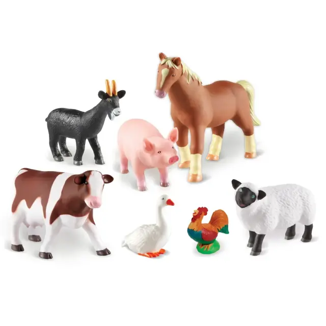Learning Resources Εκπαιδευτικό Παιχνίδι Jumbo Farm Animals για 1,5+ ετών LER 0694 3